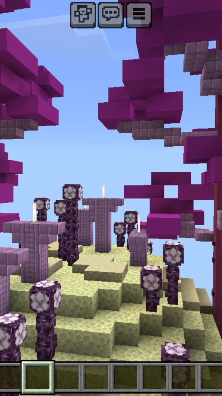 Purple from One Sphere Skyblock Map for Minecraft PE