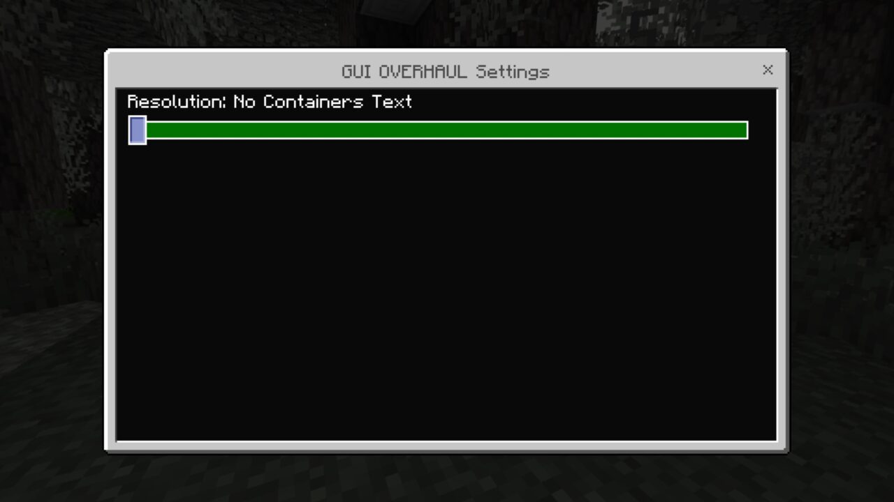 Settings from GUI Overhaul Texture Pack for Minecraft PE