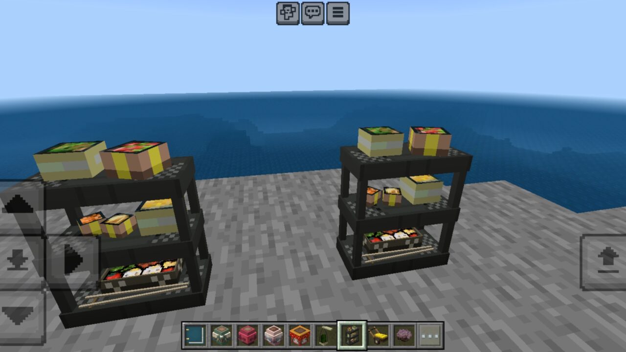 Shelves from Japanese Set Mod for Minecraft PE