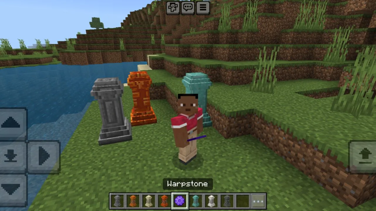 Simple Waystone Mod for Minecraft PE