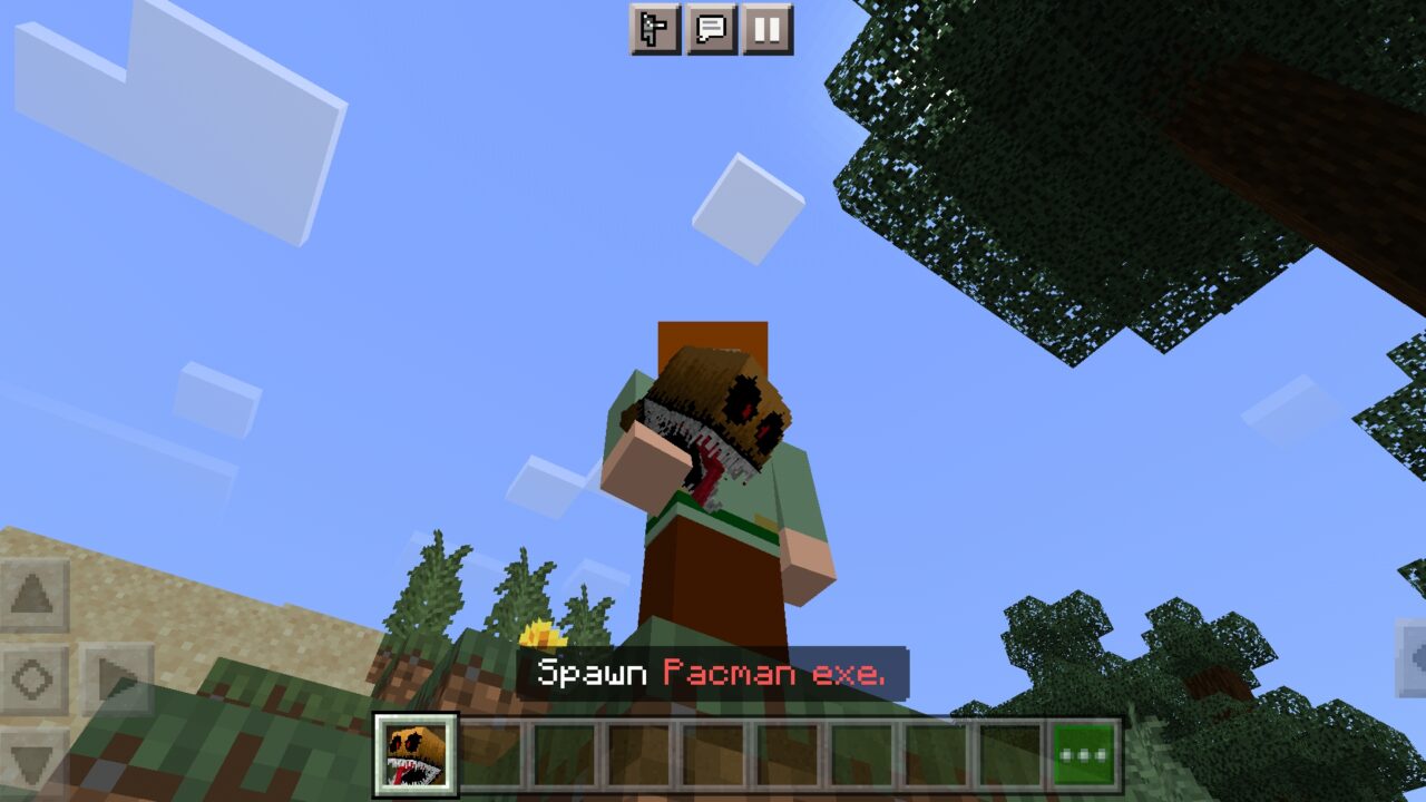 Spawn from Pacman EXE Mod for Minecraft PE