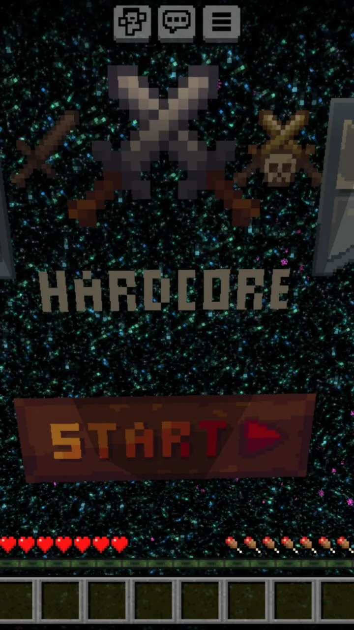 Start from Hardcore Map for Minecraft PE