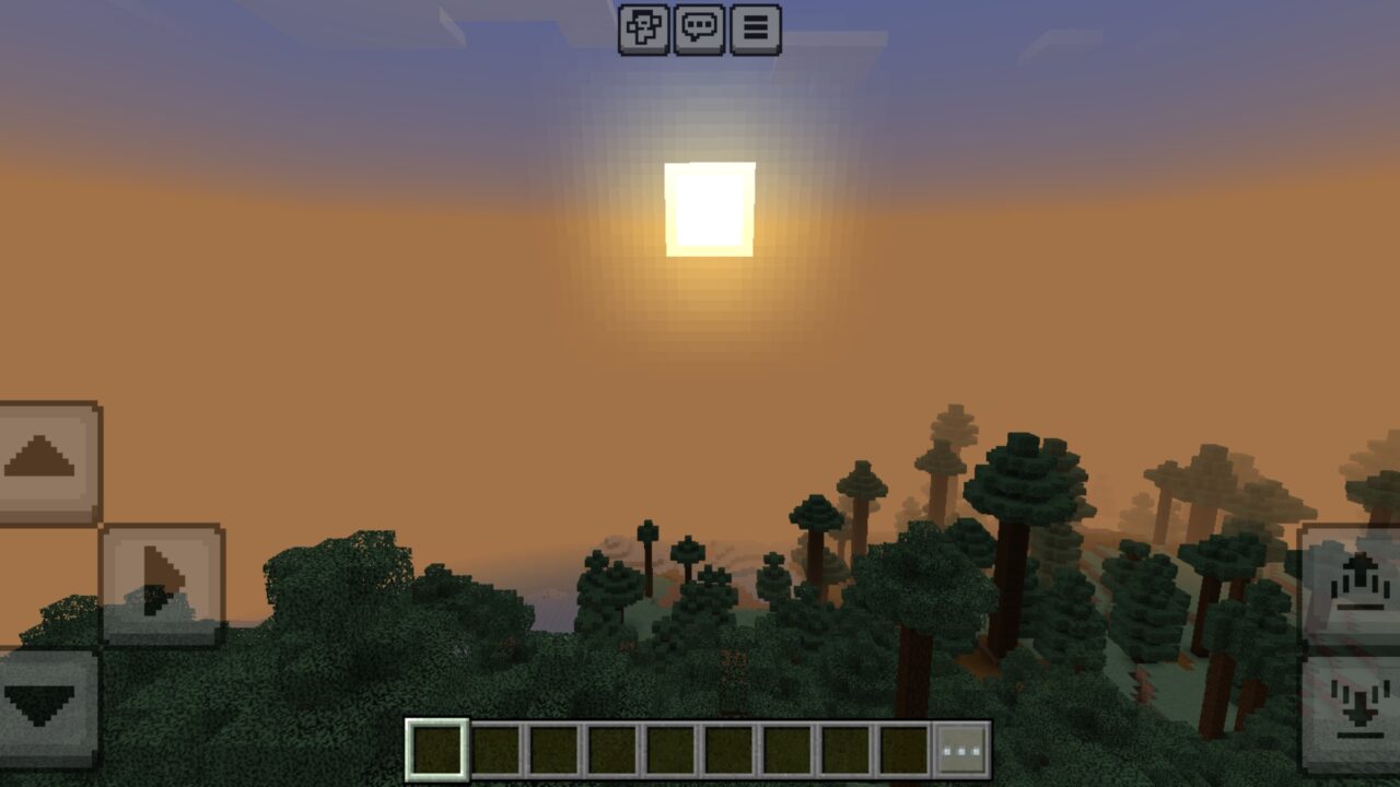 Sunrise from Lunac Shader for Minecraft PE