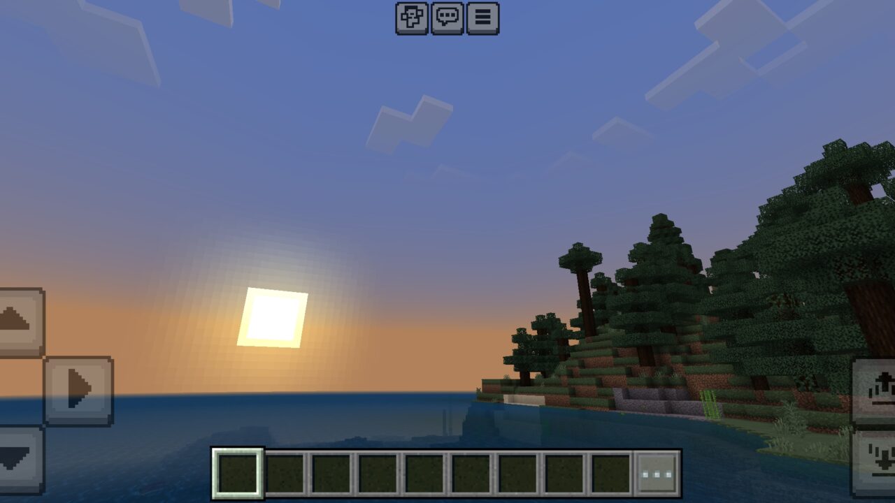 Sunset from Fancy Nature Texture Pack for Minecraft PE