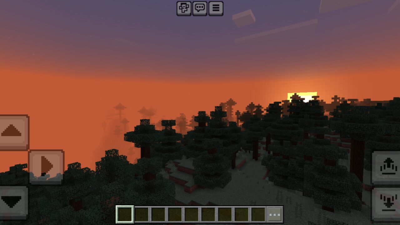 Sunset from Lunac Shader for Minecraft PE