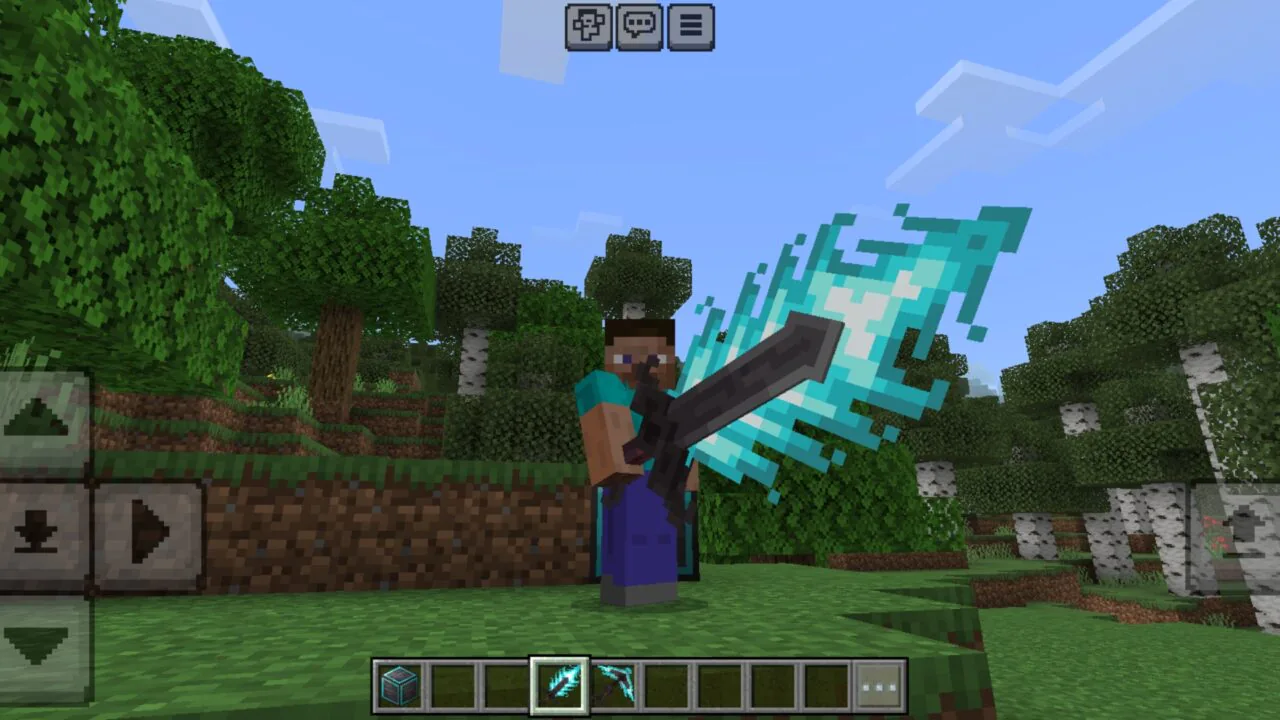 Sword from Burned Netherite Mod for Minecraft PE