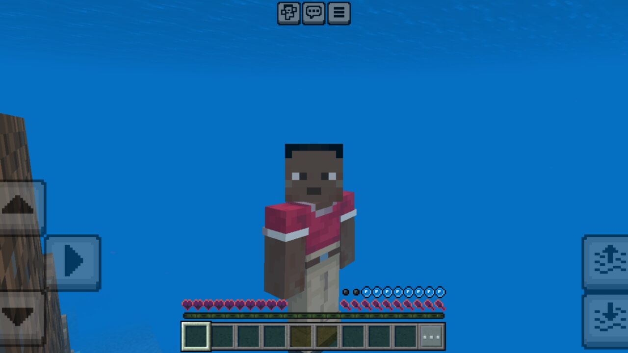 Underwater from Outlined Hearts and Hunger Texture Pack for Minecraft PE