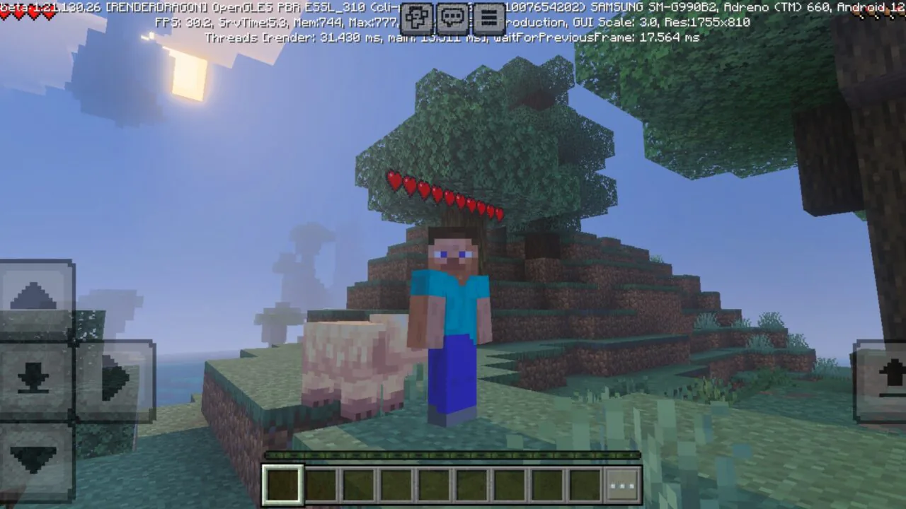 Updated from Player Health Texture Pack for Minecraft PE