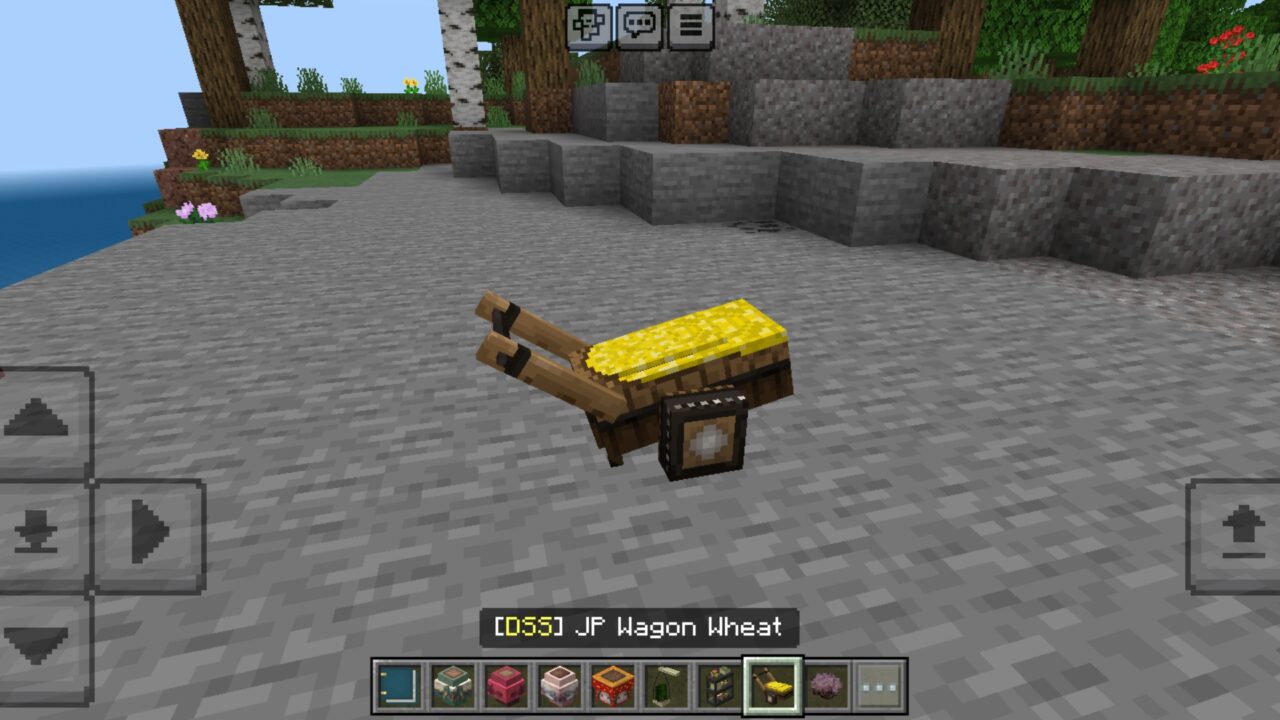 Wagon Wheat from Japanese Set Mod for Minecraft PE