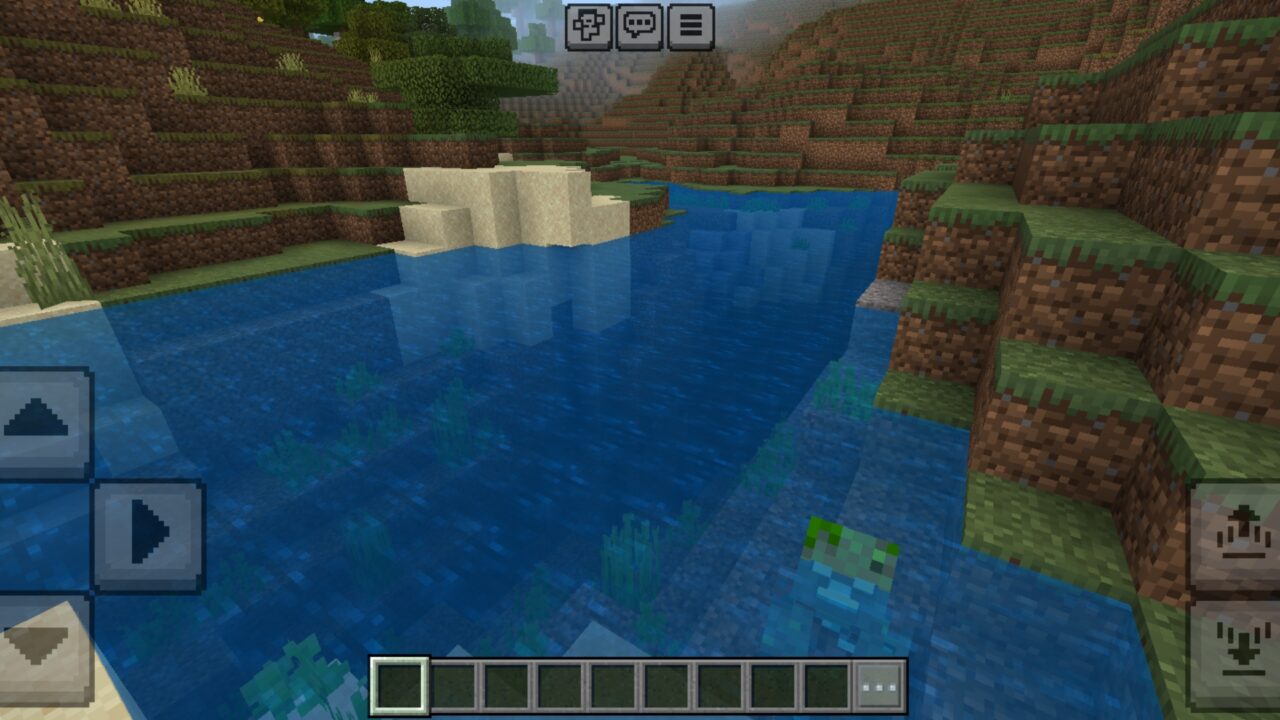 Water from Less Lag Texture Pack for Minecraft PE