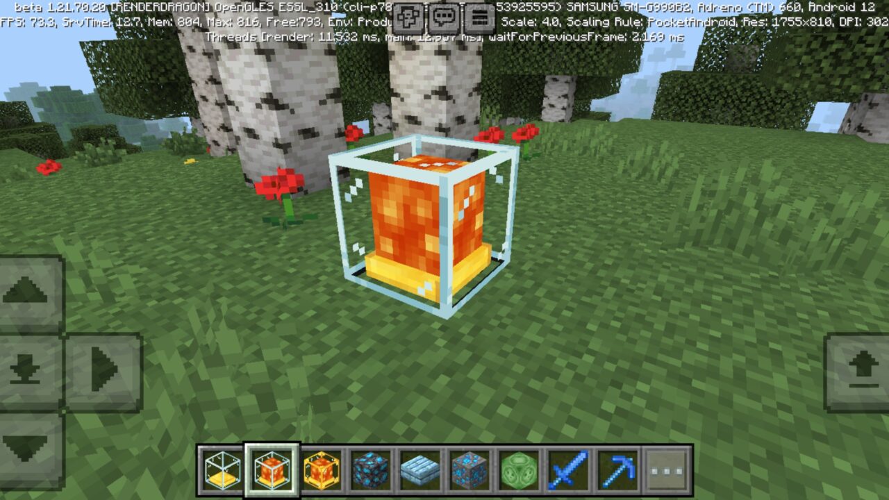 Block from Beyond the Underground Mod for Minecraft PE