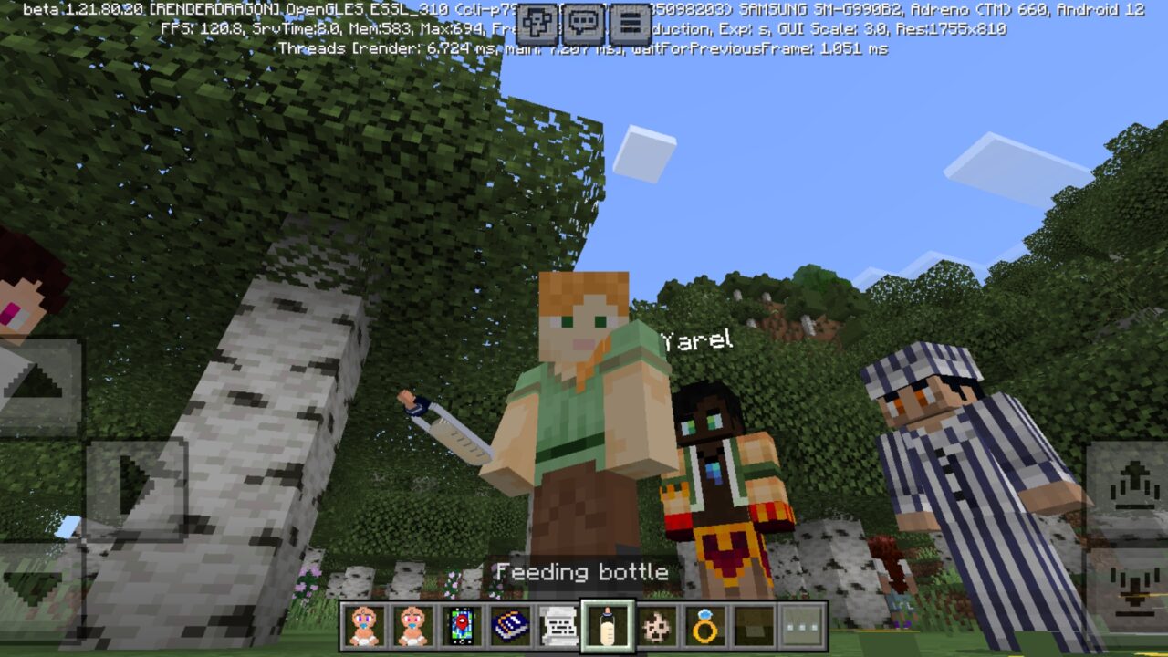 Bottle from Phoenix Family Mod for Minecraft PE