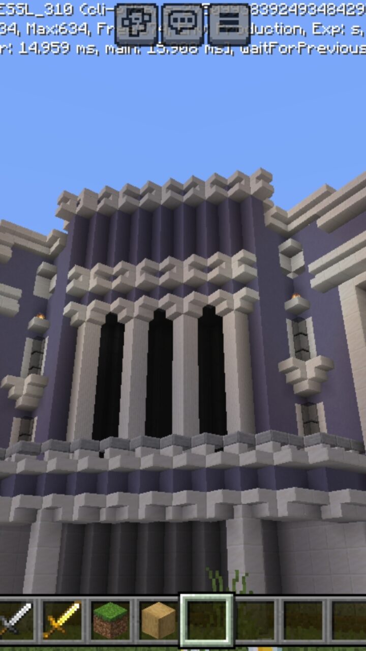 Building from Pamantasan Map for Minecraft PE