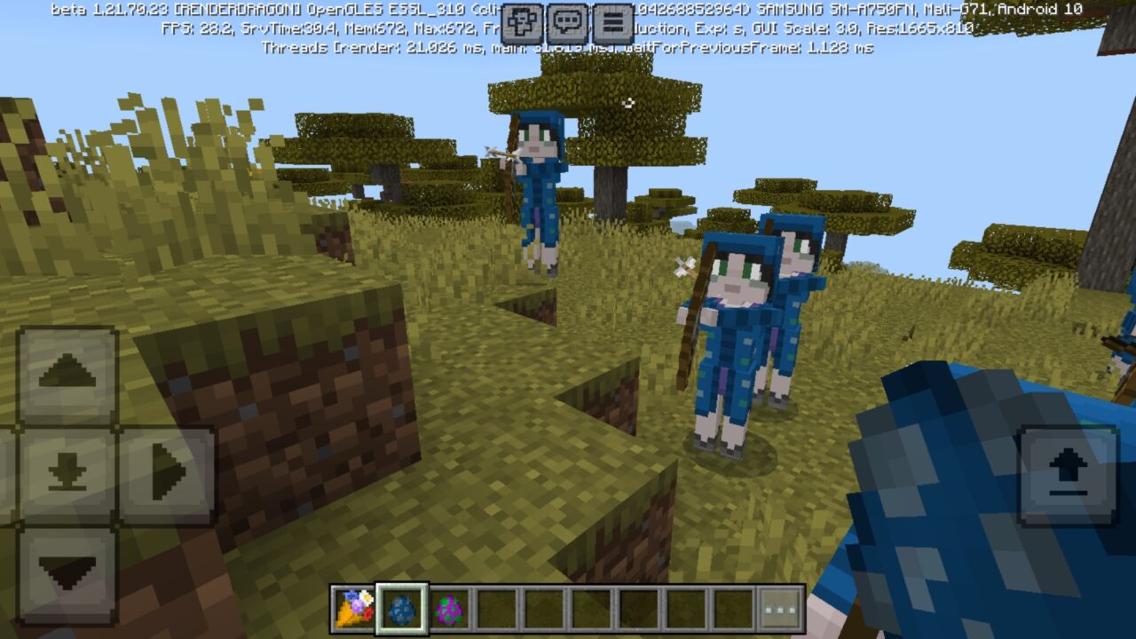 Enemies from Smutties Mob Girls Mod for Minecraft PE
