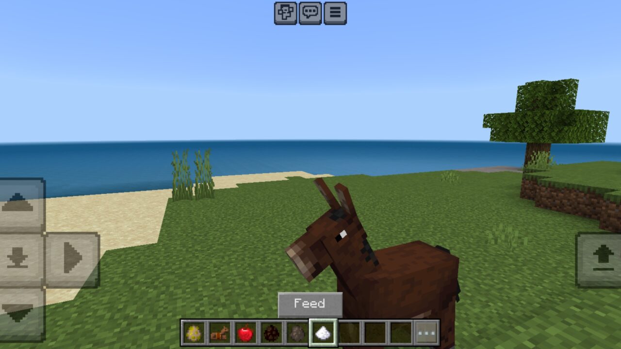Feed from 2 Players on 1 Horse Mod for Minecraft PE