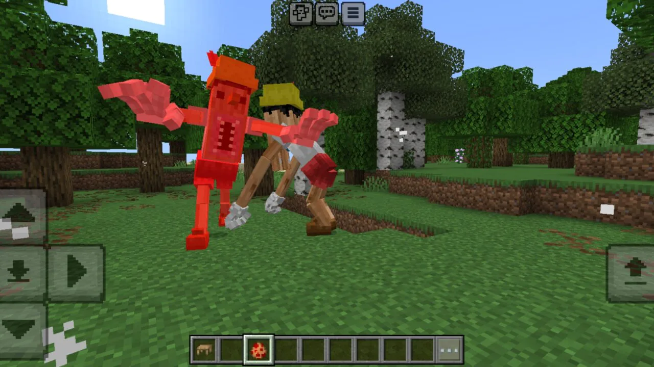 Fight from Dweller Pinocchio Mod for Minecraft PE