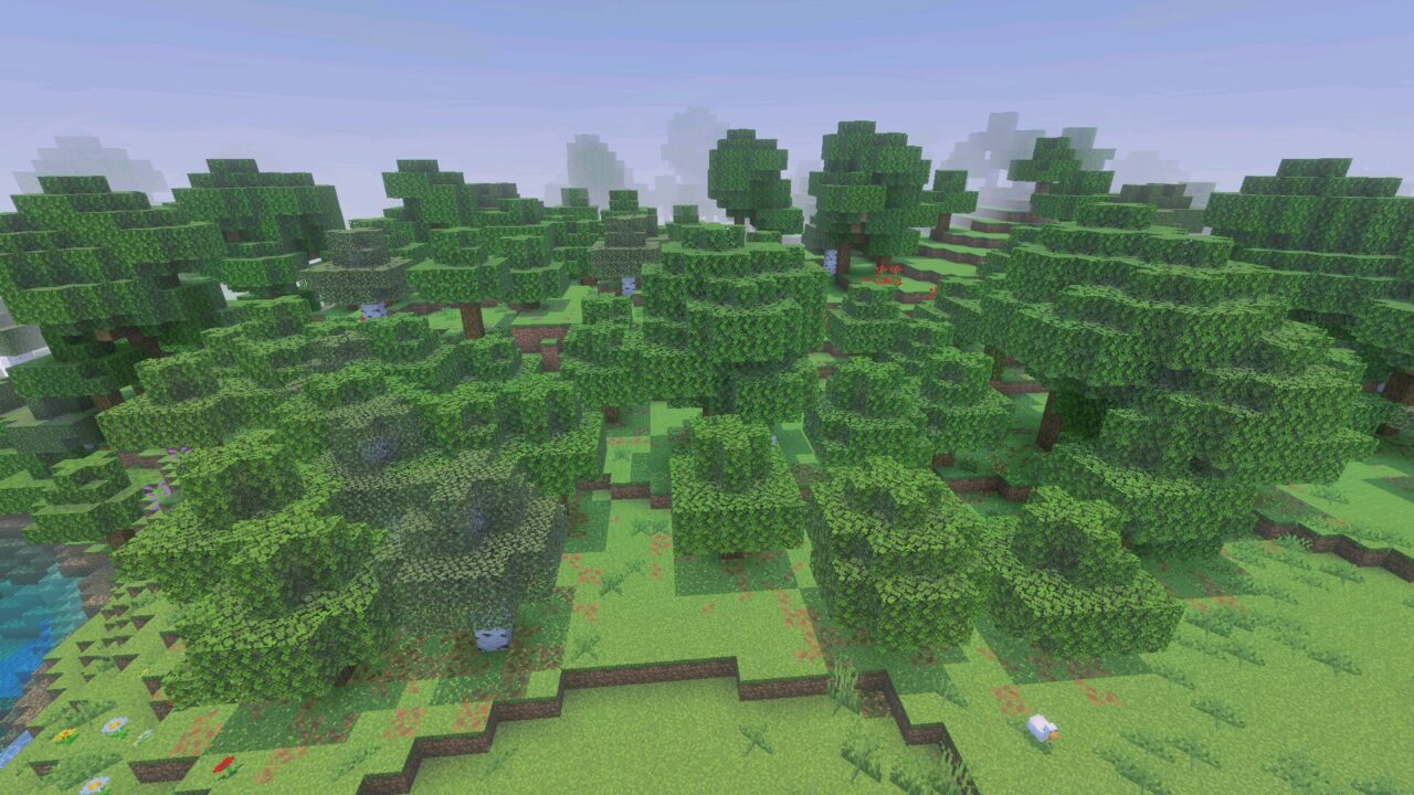 Forest from Newb Complementary Shader for Minecraft PE