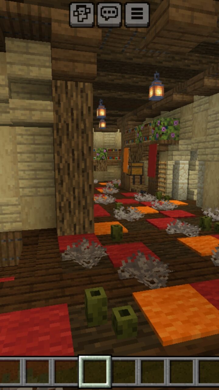 Inside from Medieval City Map for Minecraft PE