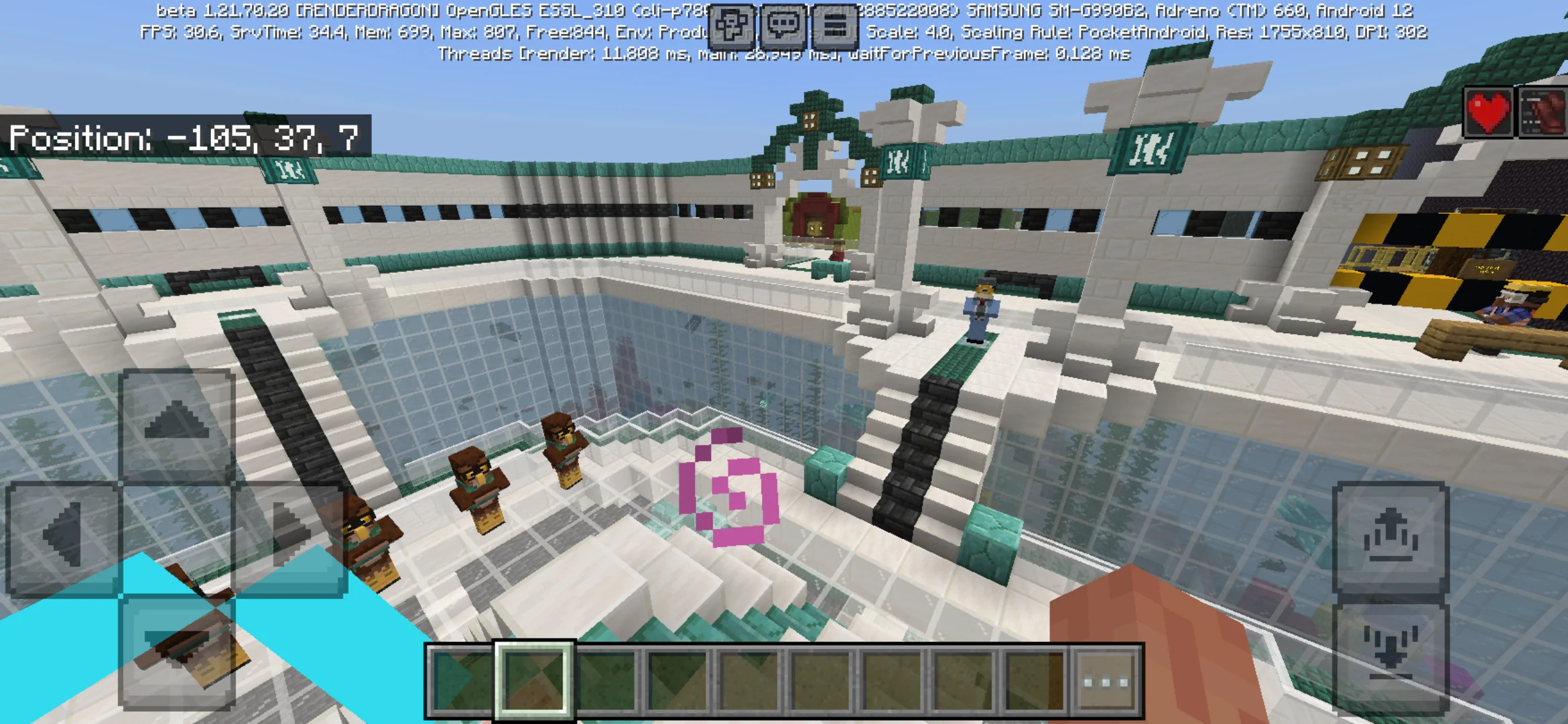 Location from Enders Minigame Map for Minecraft PE