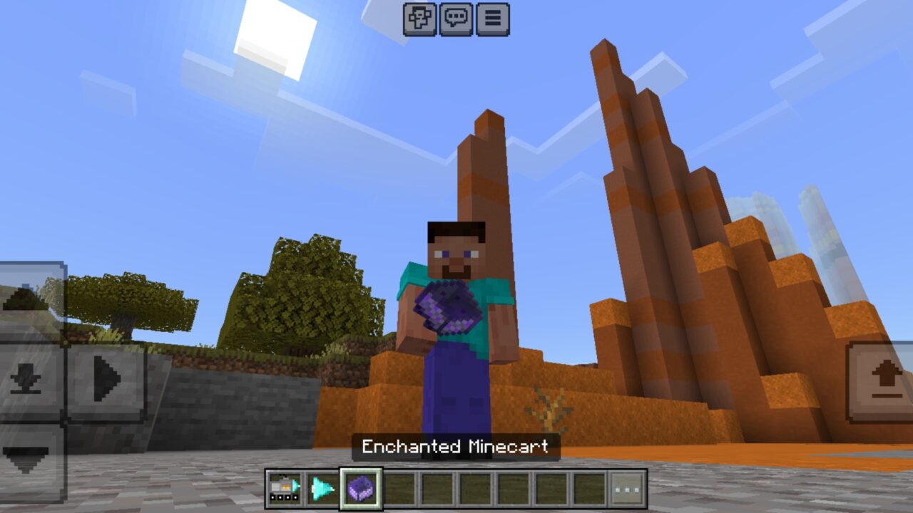 Minecart from Auto Miner Mod for Minecraft PE