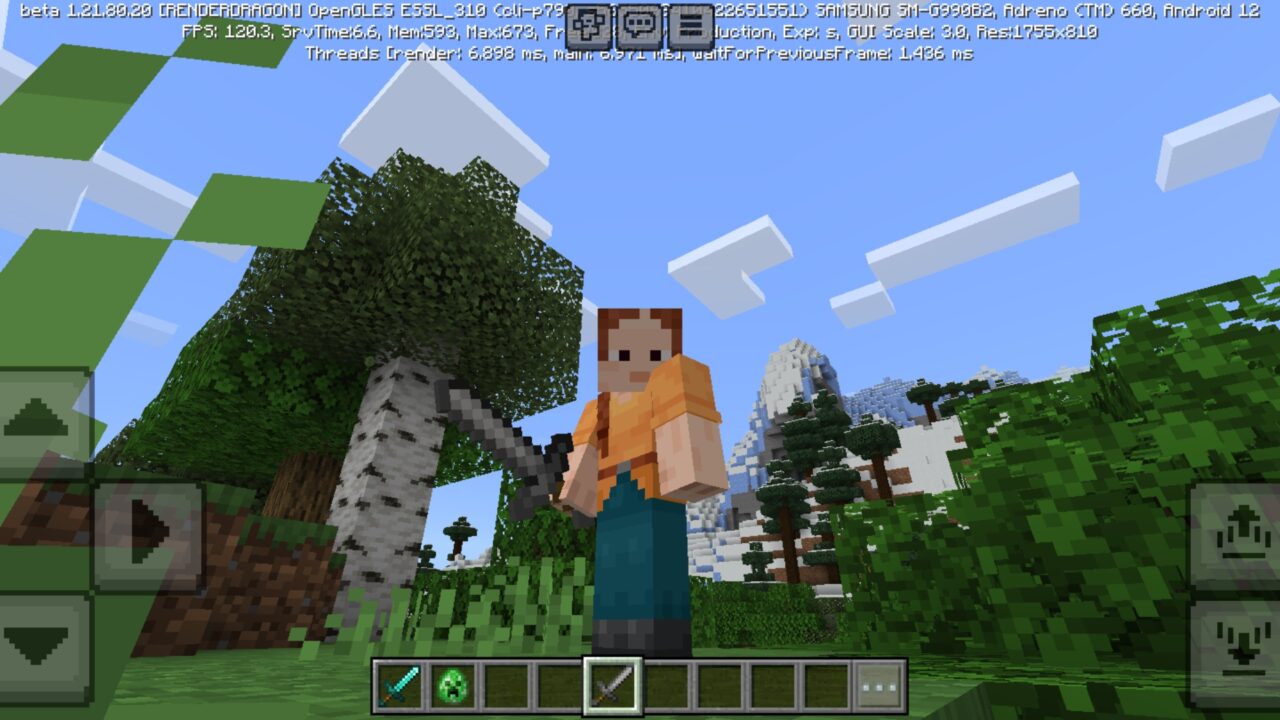 Sweep and Slash Mod for Minecraft PE
