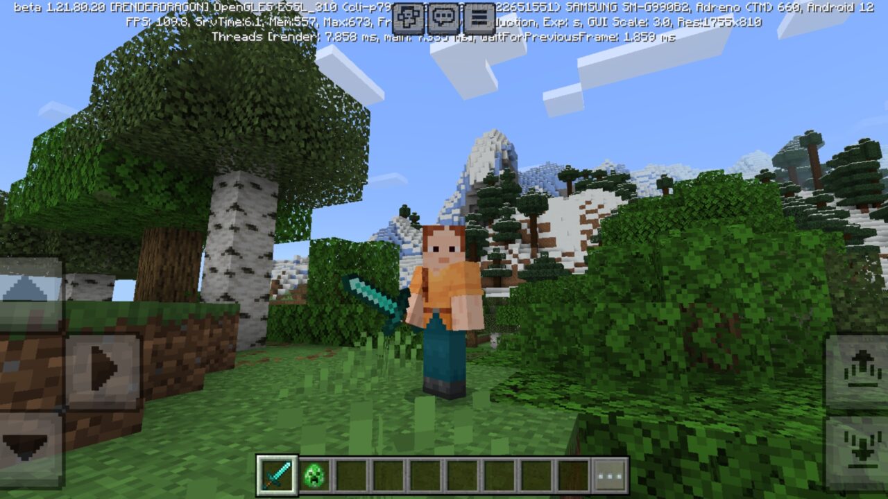 Sword from Sweep and Slash Mod for Minecraft PE