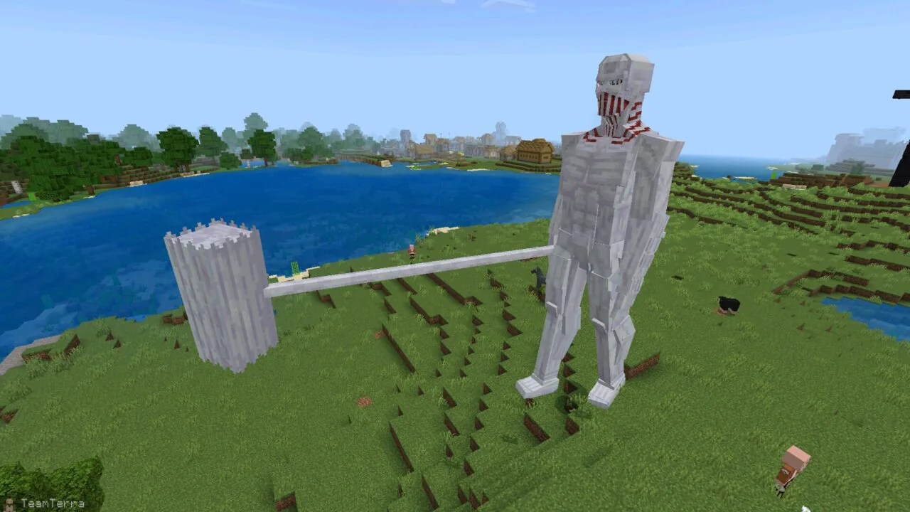 Boss from Attack on Titan Mod for Minecraft PE