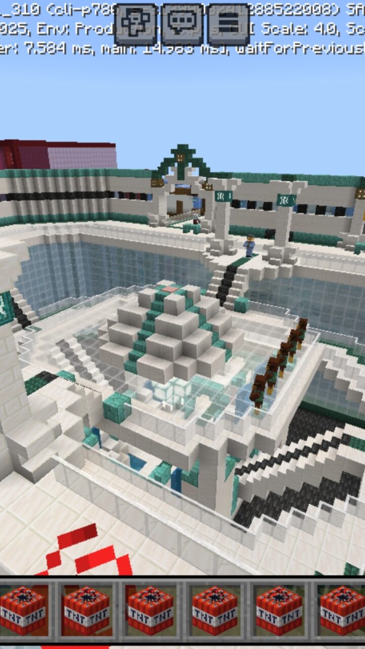 Top View from Enders Minigame Map for Minecraft PE