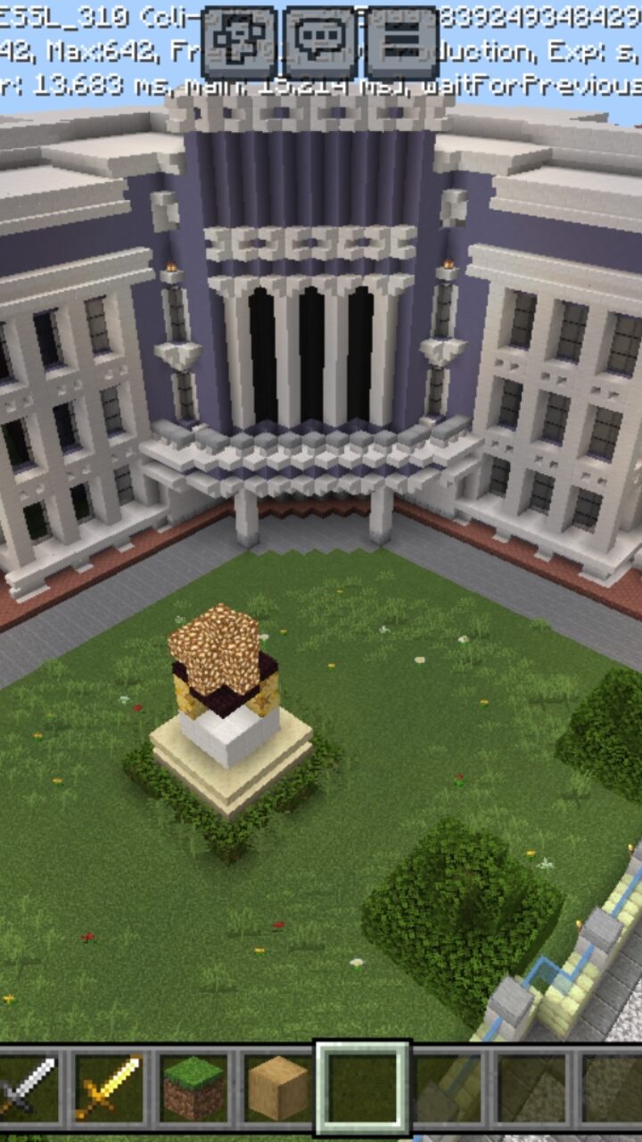 Top View from Pamantasan Map for Minecraft PE