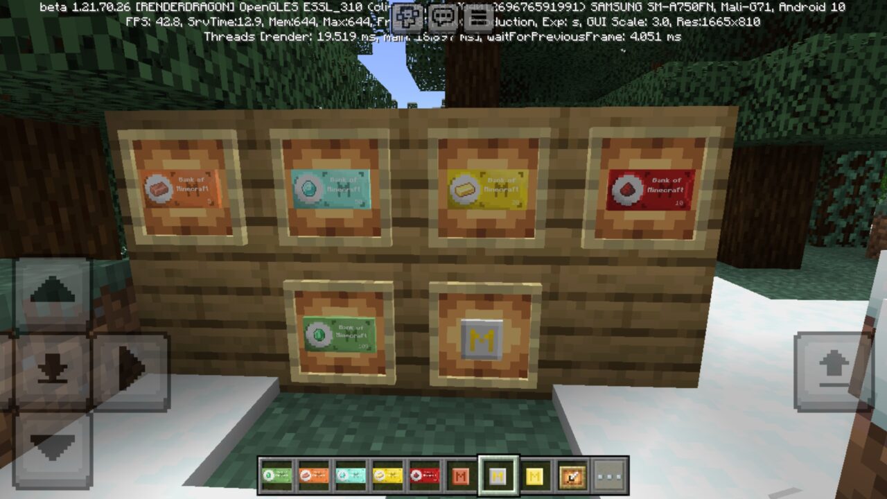 Variants from Bank Mod for Minecraft PE