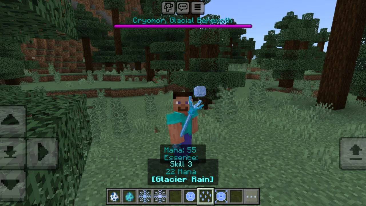 Weapon from Frost Magic Mod for Minecraft PE
