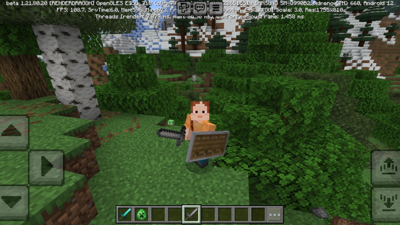 Weapon from Sweep and Slash Mod for Minecraft PE