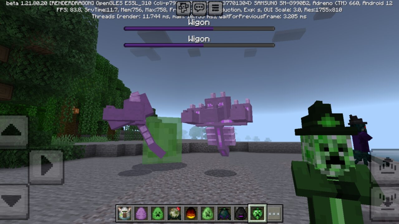 Wigon from Fusioned Mobs Mod for Minecraft PE