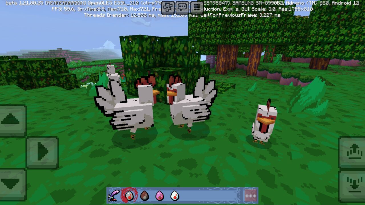 Chicken from Celestial Anime Texture Pack for Minecraft PE
