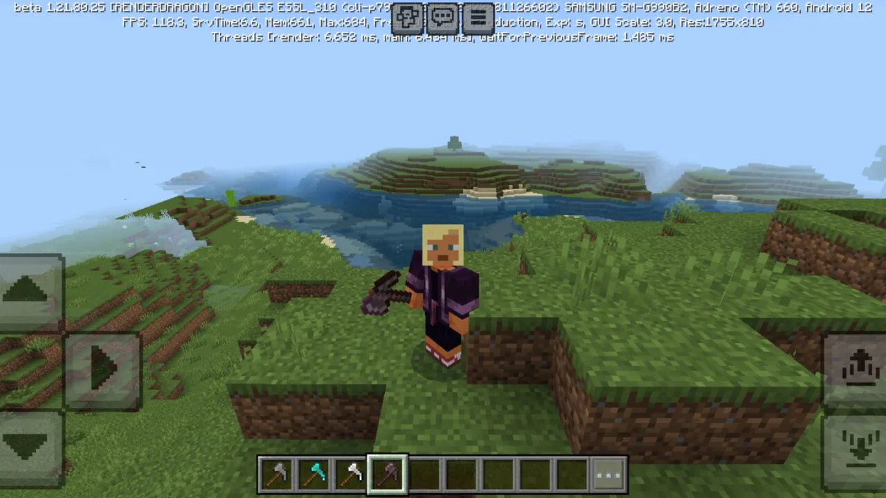 Options from All in One Mod for Minecraft PE