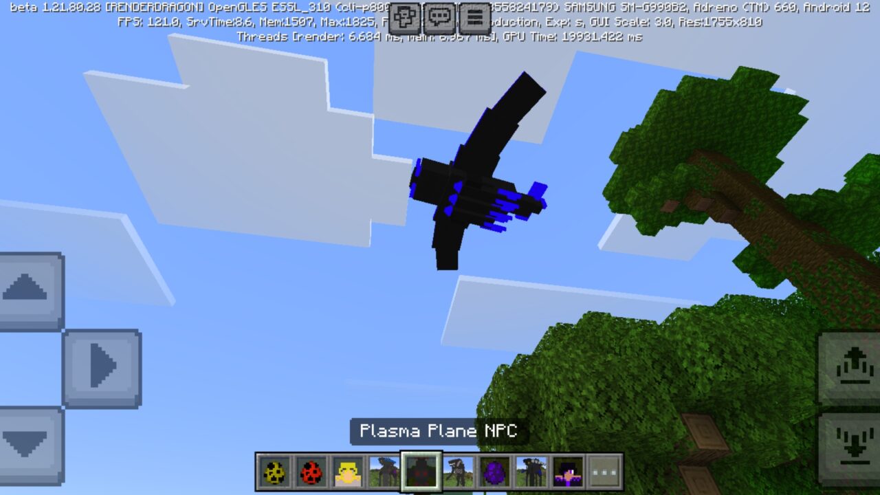 Plane from Giants of Cinema Mod for Minecraft PE