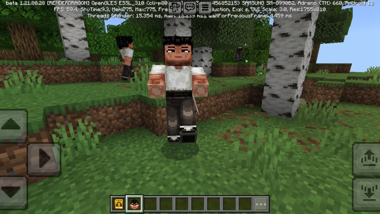 Animation from Bruce Leee Mod for Minecraft PE