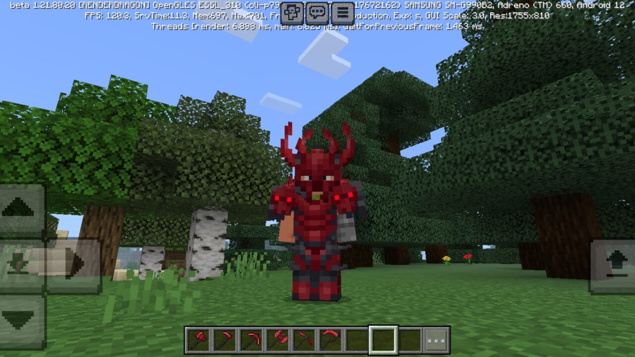 Armor from Deathnerite Mod for Minecraft PE
