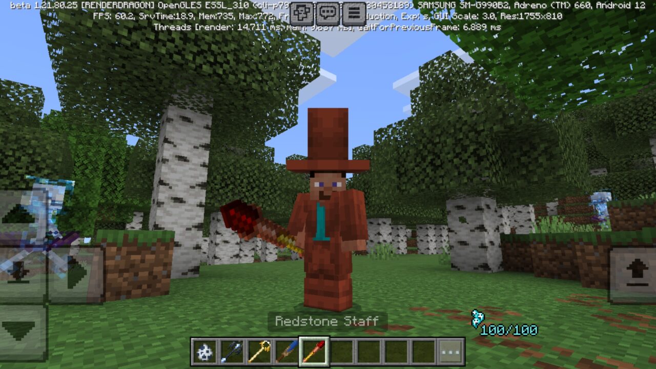 Armor from A Magic Way Mod for Minecraft PE