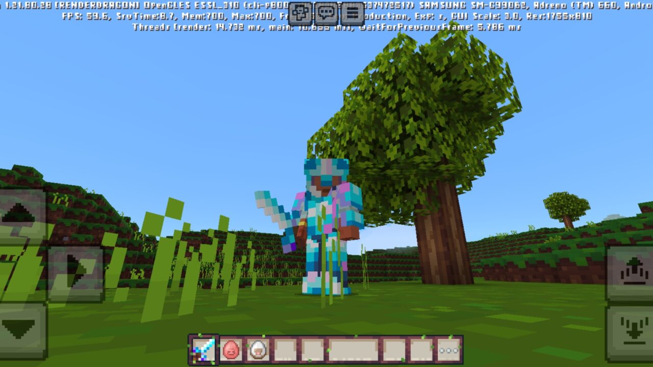 Armor from Pixel Bits Texture Pack for Minecraft PE