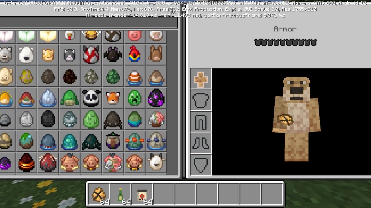 Armor from Talking Ben Mod for Minecraft PE