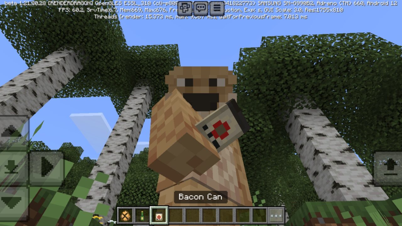Bacon Can from Talking Ben Mod for Minecraft PE