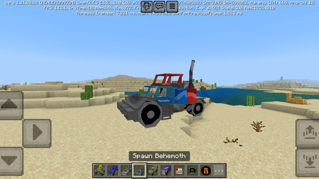 Behemoth from Apocalypse Cars Mod for Minecraft PE