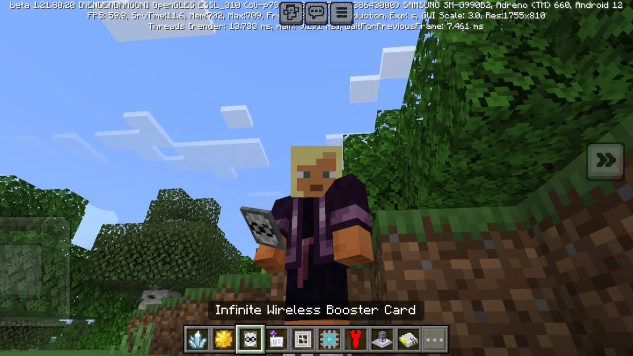 Booster from Integrated Storage Mod for Minecraft PE