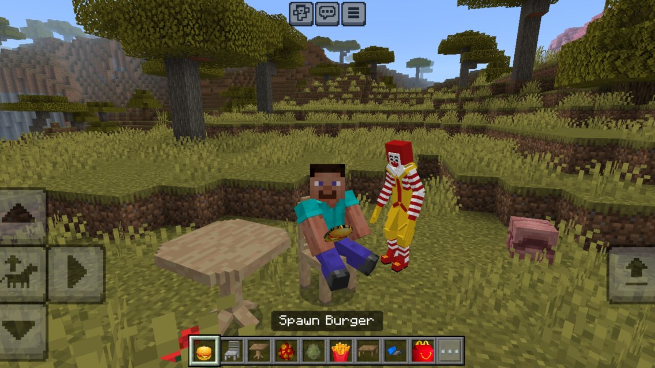 Burger from McDonalds Mod for Minecraft PE