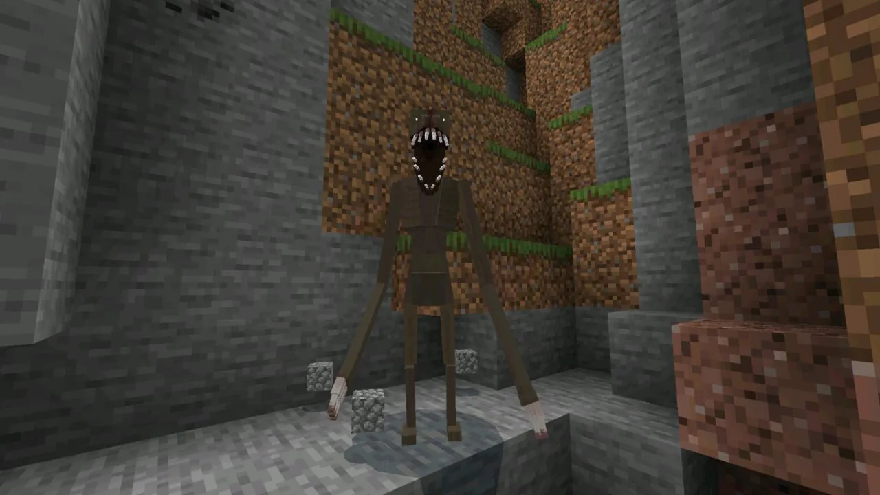 Reimagined monster from Cave Dweller Mod for Minecraft PE