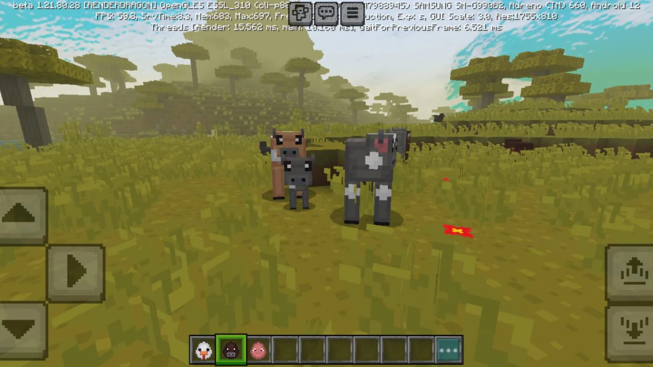 Cows from Foggy Visions Texture Pack for Minecraft PE