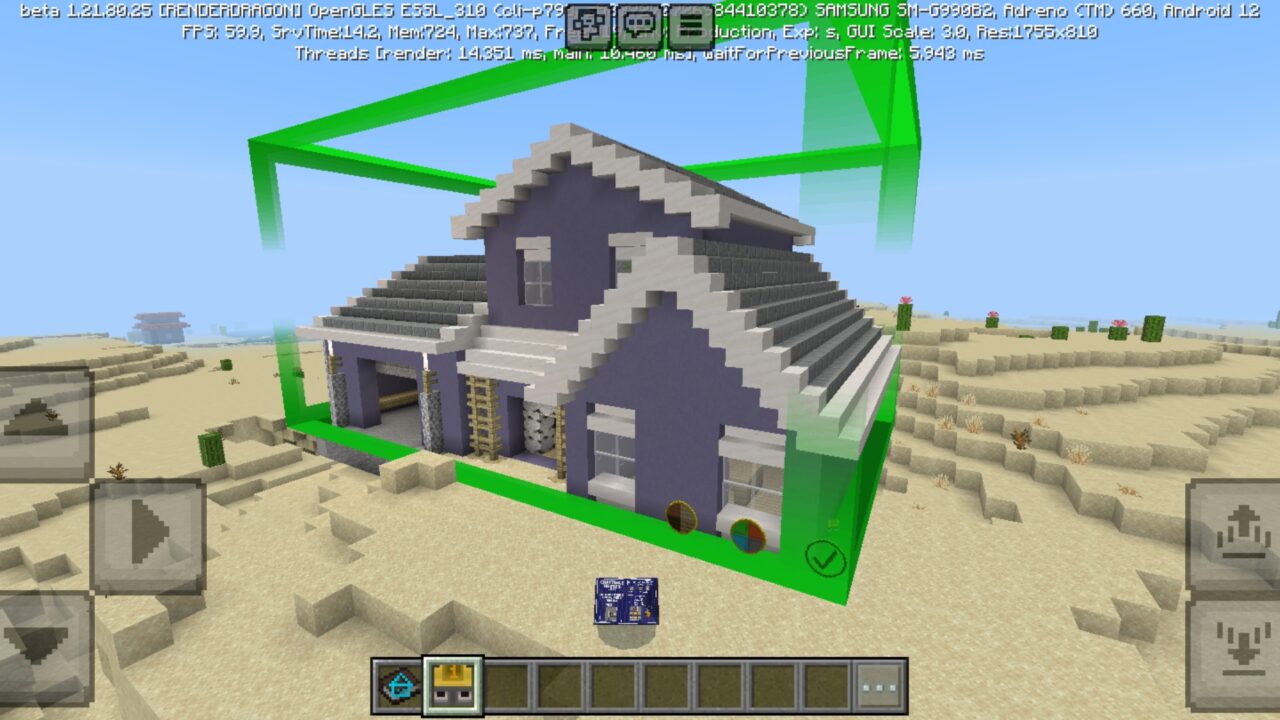 Craftable Houses from Quick House Construction Mod for Minecraft PE