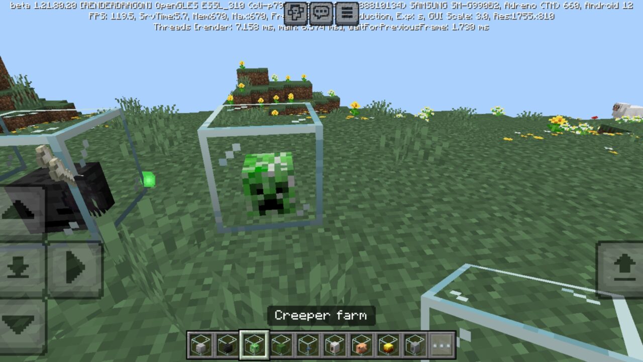 Creeper from Monster Farm Mod for Minecraft PE