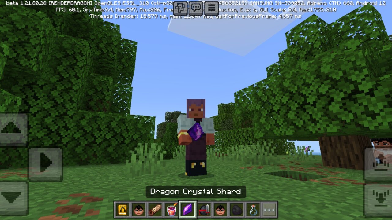 Dragon Crystal Fight from Bruce Leee Mod for Minecraft PE